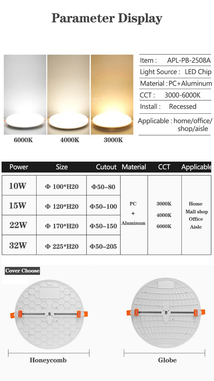 frameless led panel