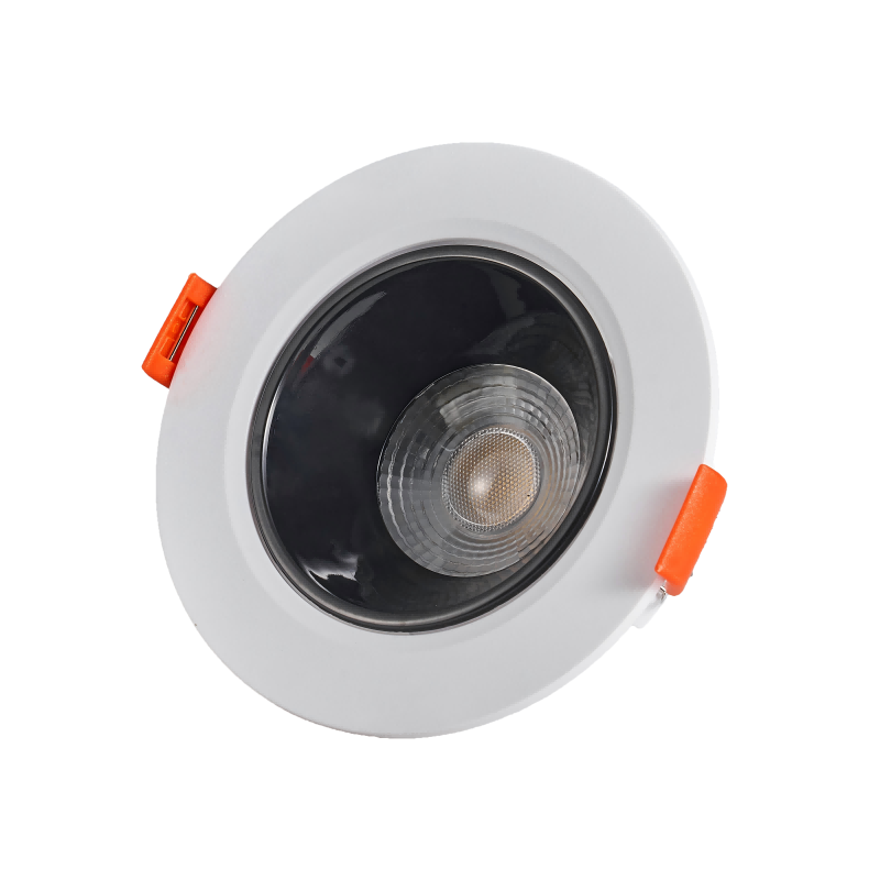 Factory Supply Custom Durable 9W Round LED Ceiling Spotlight Modern Adjustable Downlight for Hotels Aluminum Body with COB Base APL-TD-4418F