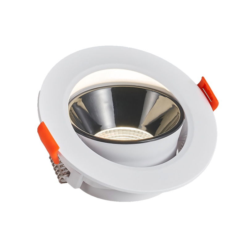 Factory Supply Custom Durable 9W Round LED Ceiling Spotlight Modern Adjustable Downlight for Hotels Aluminum Body with COB Base APL-TD-4418F