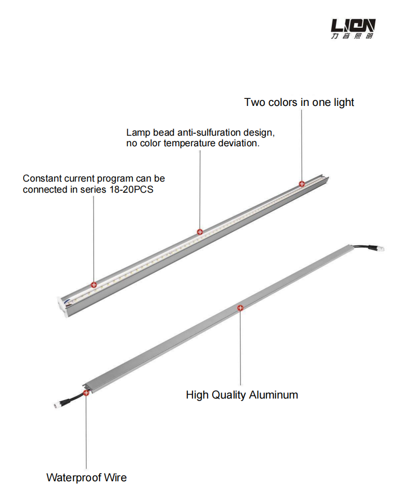 IP65 Constant Current Program linear light LY-XTD-2007