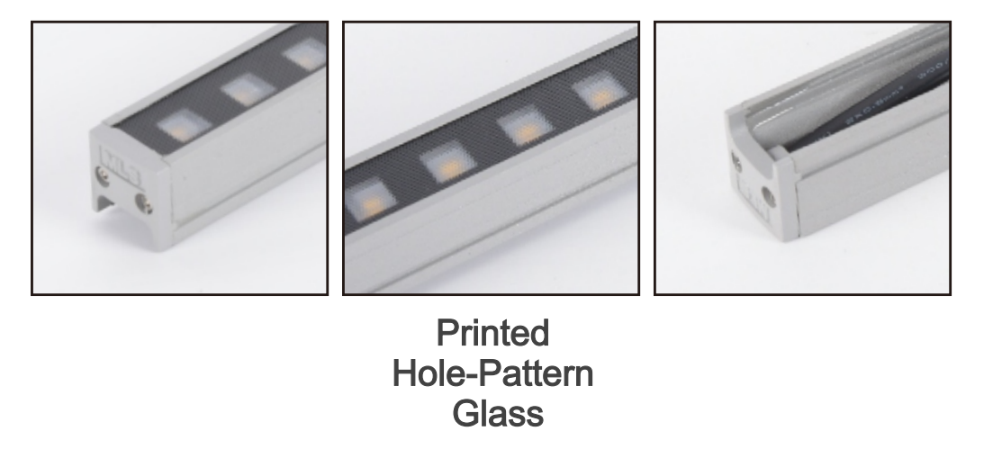 Printed Hole-Pattern Glass IP65 Led Linear Light LY-XTD-2008A1 B1