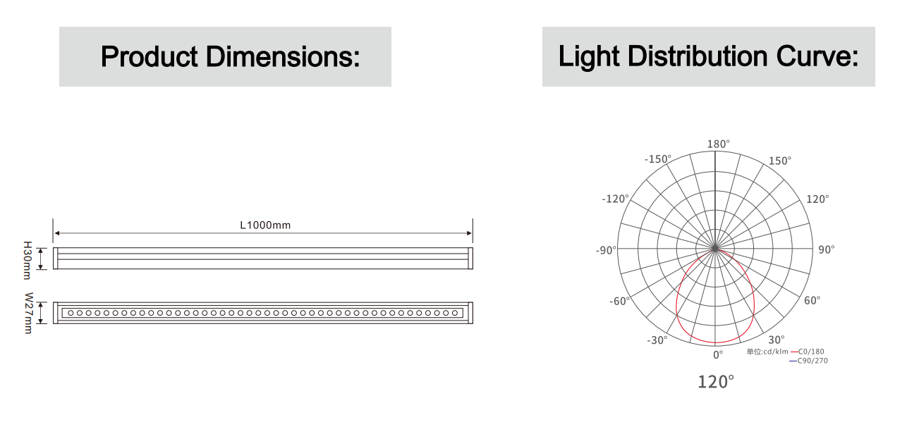 Textured Glass IP65 Outdoor Led Linear Lighting LY-XTD-2008A2 B2
