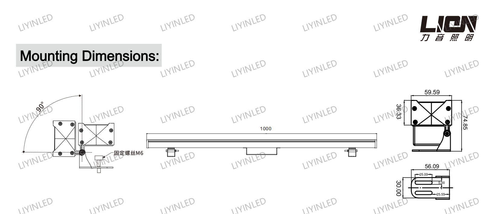 High Landmark Landscape Project Led Wall Washer Lamp LY-XQ-1005