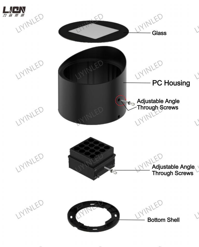 Led Semi-Recessed Ground light/Flood Light: The Ultimate Solution for Tree Lighting Applications ly-tg-3002