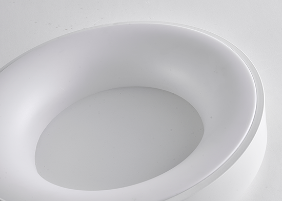 Modern Circular LED Ceiling Light | Triple Color Temperature Dimmable Smart Ceiling Lamp with 2.4G Remote & Tuya App Control