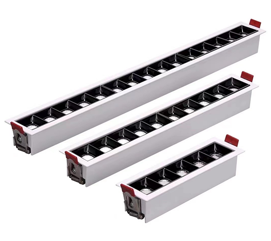 LED Recessed Grille Linear Spotlight | DOB Anti-Glare Strip Wall Washer Light APL-GL-01