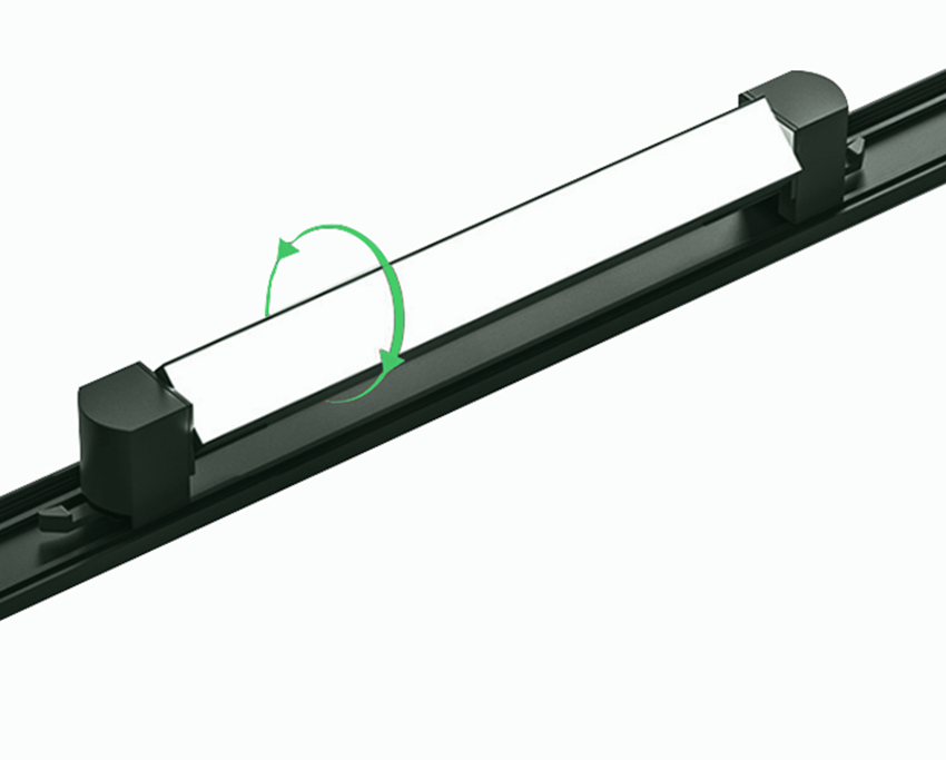 DOB LED Track Linear Flood Light | Die-Cast Aluminum Housing, 100LM/W, Optional Smooth & Prismatic Diffusion Panel