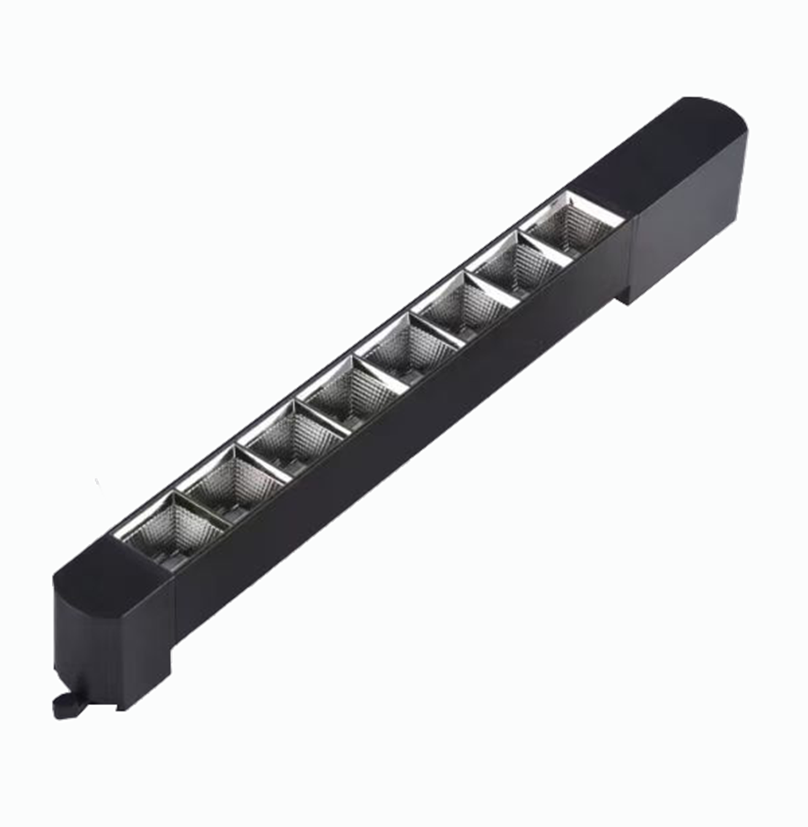 DOB LED Track Linear Flood Light | Die-Cast Aluminum Housing, 100LM/W, Optional Smooth & Prismatic Diffusion Panel