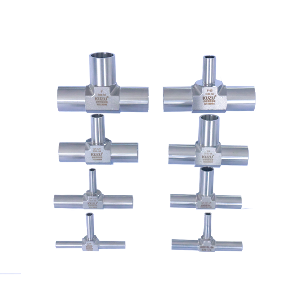 Welding variable diameter tee