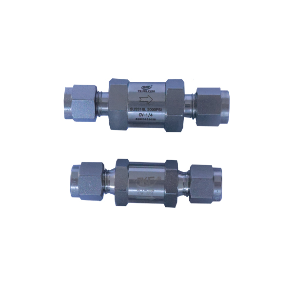 BA-VCR high and low pressure check valve