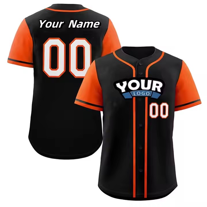 High Quality Short Sleeve Sublimation Sportswear Shirt Men Uniform Plain Cheap Baseball Jerseys