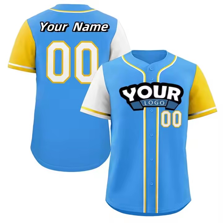 High Quality Short Sleeve Sublimation Sportswear Shirt Men Uniform Plain Cheap Baseball Jerseys