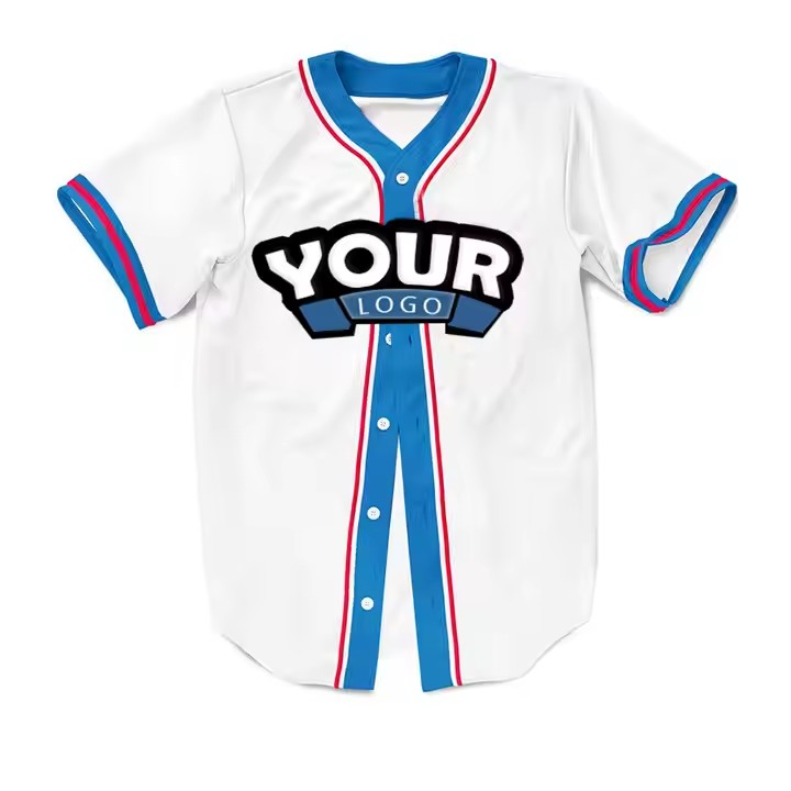 Customized Logo Sublimation Print Quick-Dry Sportswear Fashion Design Baseball Wear Blank Baseball Jersey