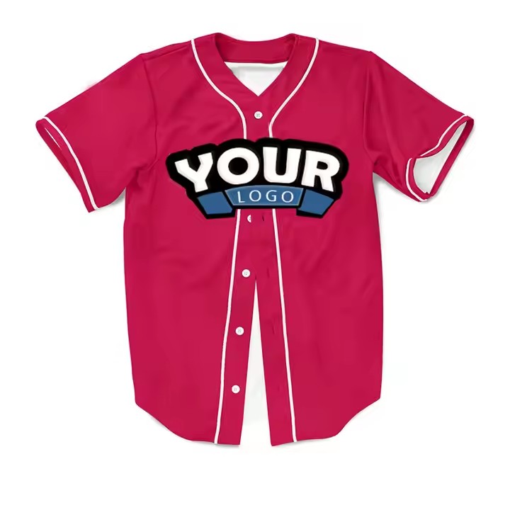 Customized Logo Sublimation Print Quick-Dry Sportswear Fashion Design Baseball Wear Blank Baseball Jersey