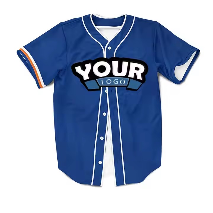 Customized Logo Sublimation Print Quick-Dry Sportswear Fashion Design Baseball Wear Blank Baseball Jersey