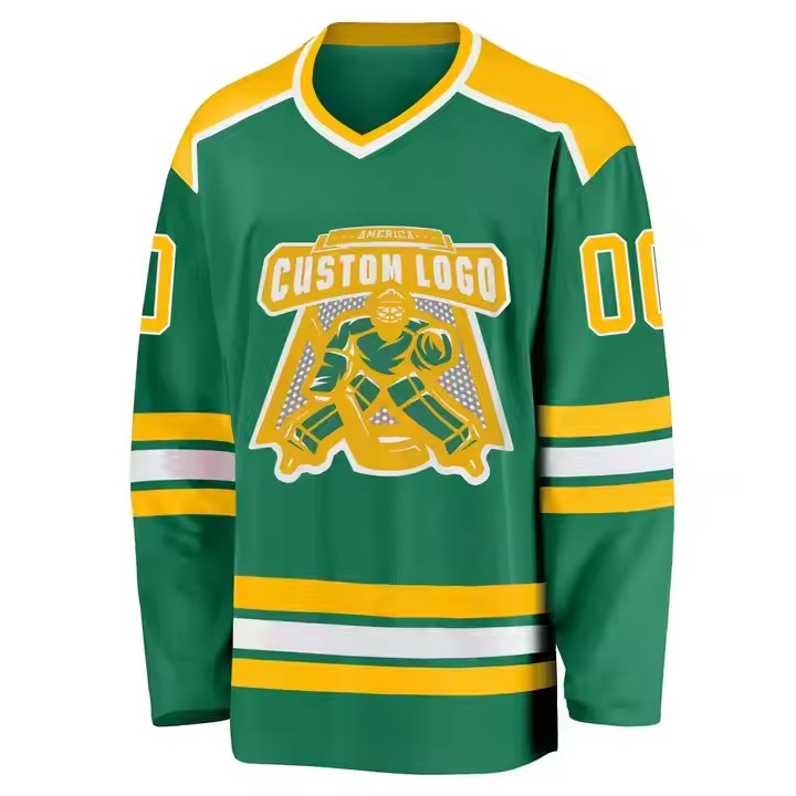 Custom Men Sublimation Printing Mesh Hockey Wear Youth Team Number Tackle Twill Embroidery Logo Ice Hockey Jersey Lace up
