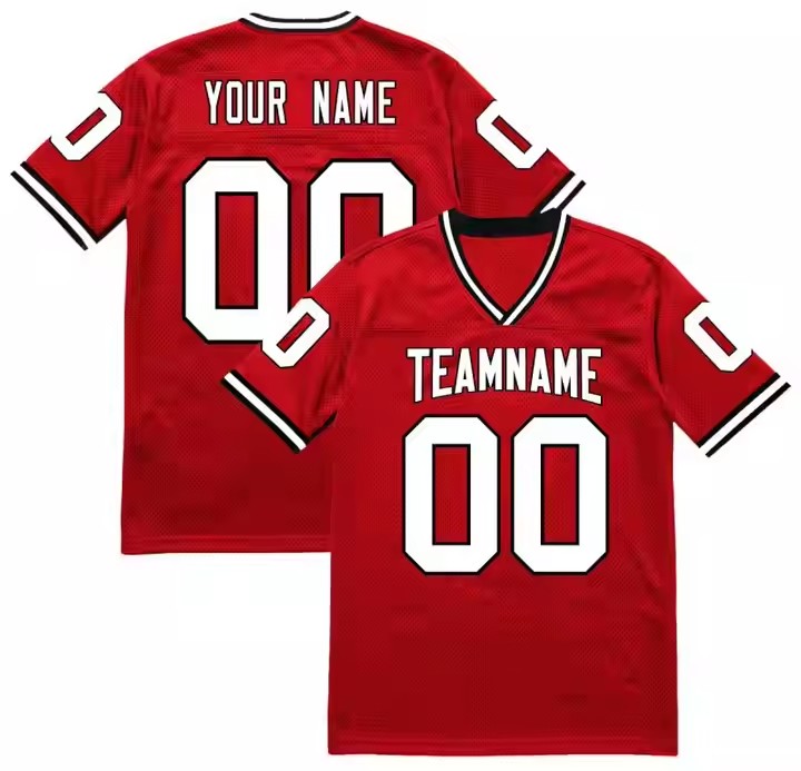 Wholesale Adult Youth Custom Polyester Mesh Sublimation Embroidery Patches American Football Jersey