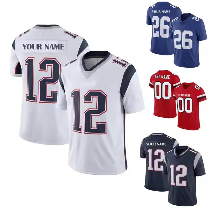 100% Polyester Breathable Quick Dry Men's Athletic Football Training Jersey American Football Jersey