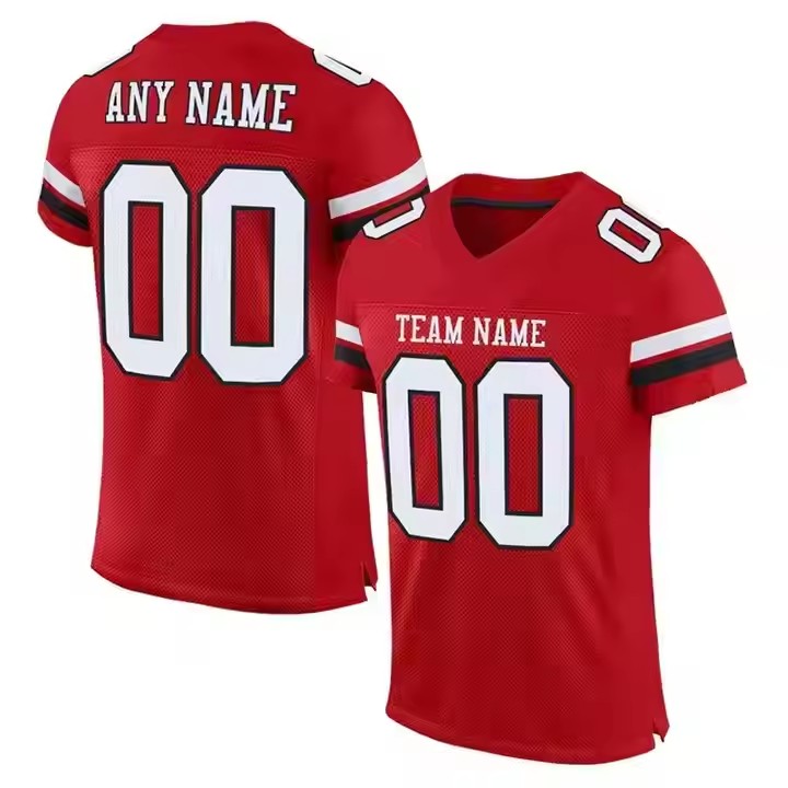 100% Polyester Breathable Quick Dry Men's Athletic Football Training Jersey American Football Jersey