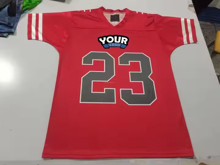 Team logo Custom Sublimation Blank Wear Jersey Polyester Mesh Vintage Kids Men American Football Jerseys 24/25