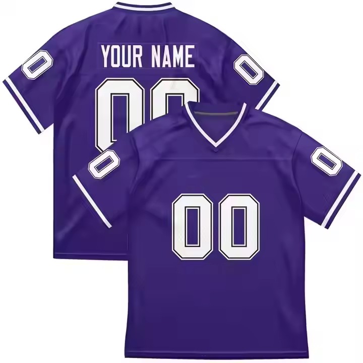 Team logo Custom Sublimation Blank Wear Jersey Polyester Mesh Vintage Kids Men American Football Jerseys 24/25