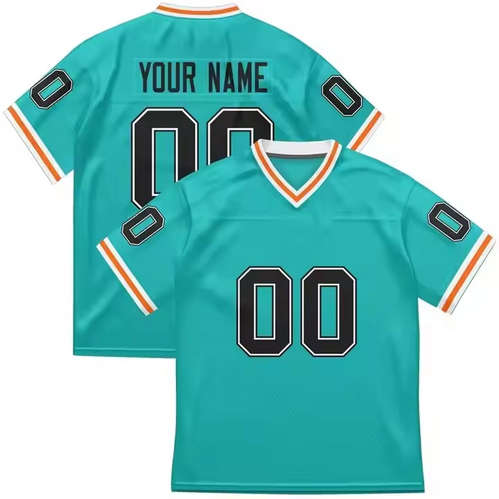 Team logo Custom Sublimation Blank Wear Jersey Polyester Mesh Vintage Kids Men American Football Jerseys 24/25