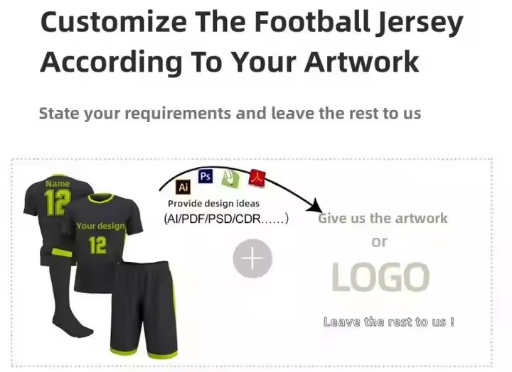 Promotional Cheap Sublimated Custom Soccer Shirt Uniform Football Club Set Men Customized Soccer Jersey