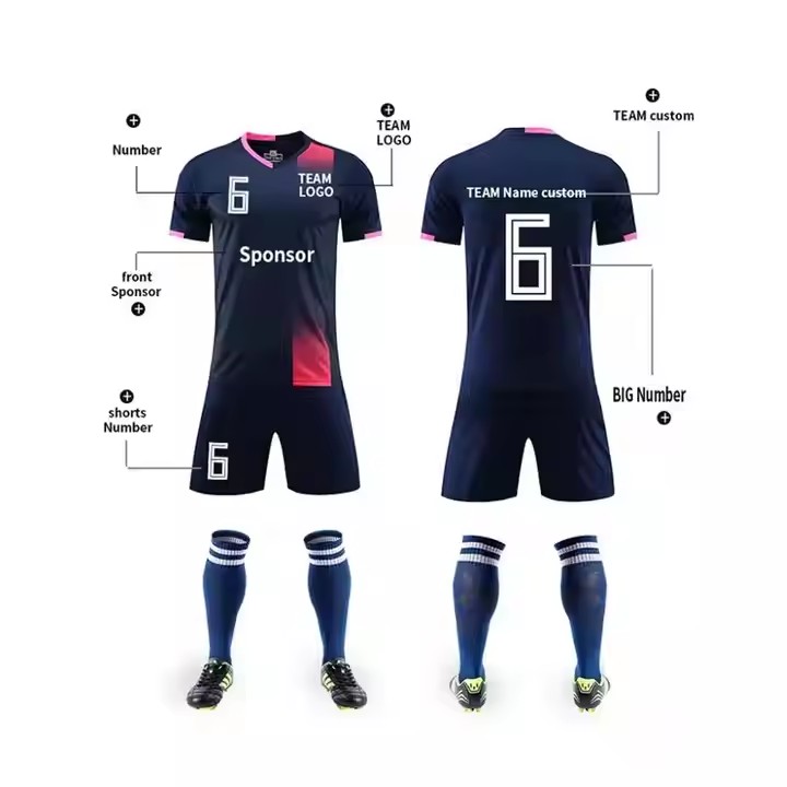 Promotional Cheap Sublimated Custom Soccer Shirt Uniform Football Club Set Men Customized Soccer Jersey
