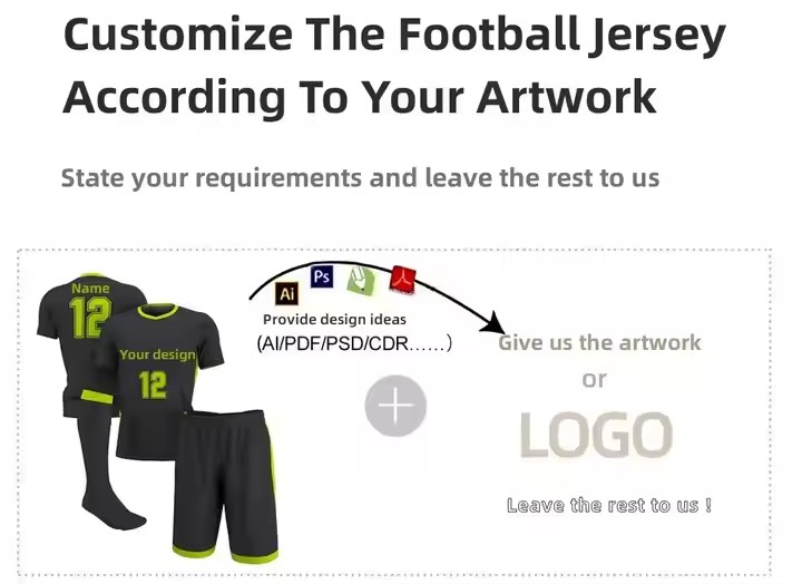 Training Outfit Team Uniform Athletic Shirts Sportswear Kit Boys Soccer Jersey Shorts Set Athletic Uniform Custom Soccer Jerseys