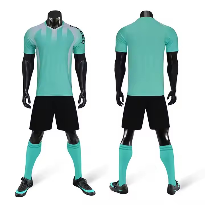 Training Outfit Team Uniform Athletic Shirts Sportswear Kit Boys Soccer Jersey Shorts Set Athletic Uniform Custom Soccer Jerseys