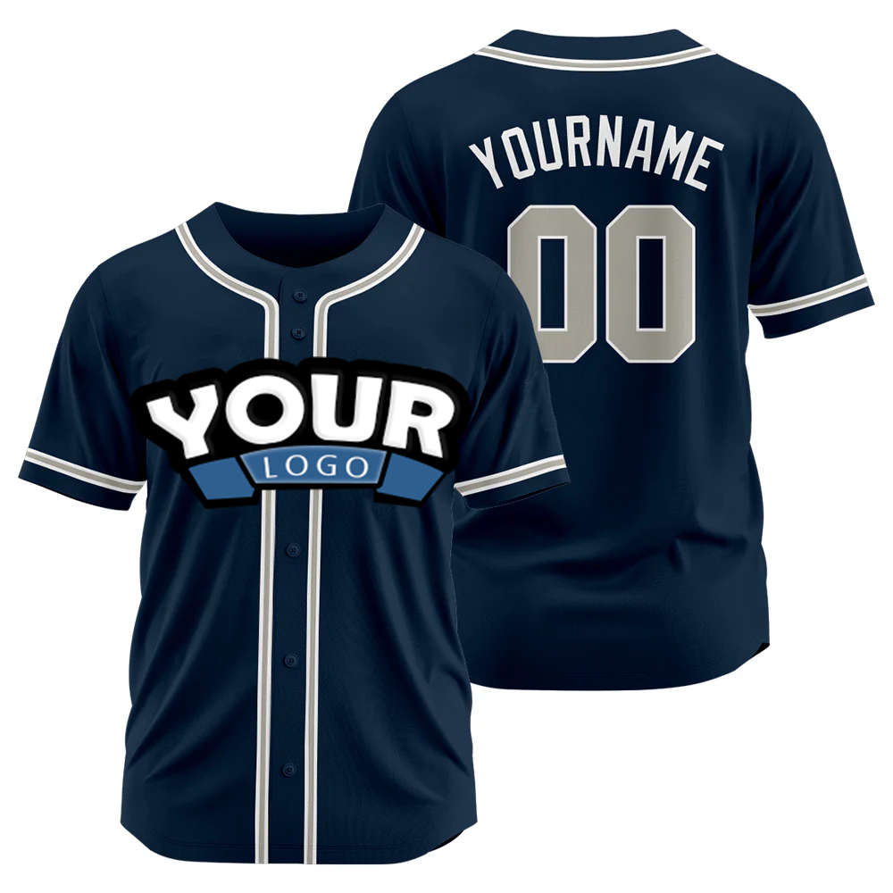 Custom Blank 100% Polyester Button Down Baseball Shirt Custom Baseball Jersey