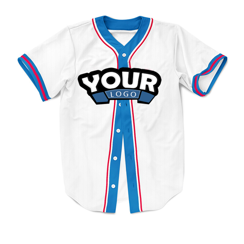 Good Quality Quick Dry Fashion Custom t Shirt Printed Baseball Jersey With Button ﻿