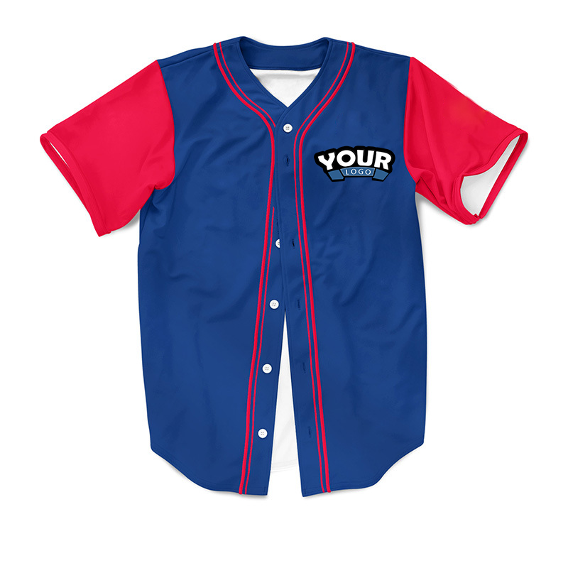 Good Quality Quick Dry Fashion Custom t Shirt Printed Baseball Jersey With Button ﻿