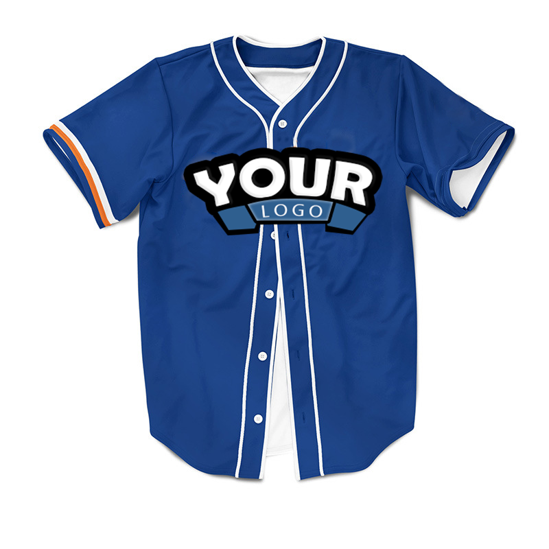Good Quality Quick Dry Fashion Custom t Shirt Printed Baseball Jersey With Button ﻿