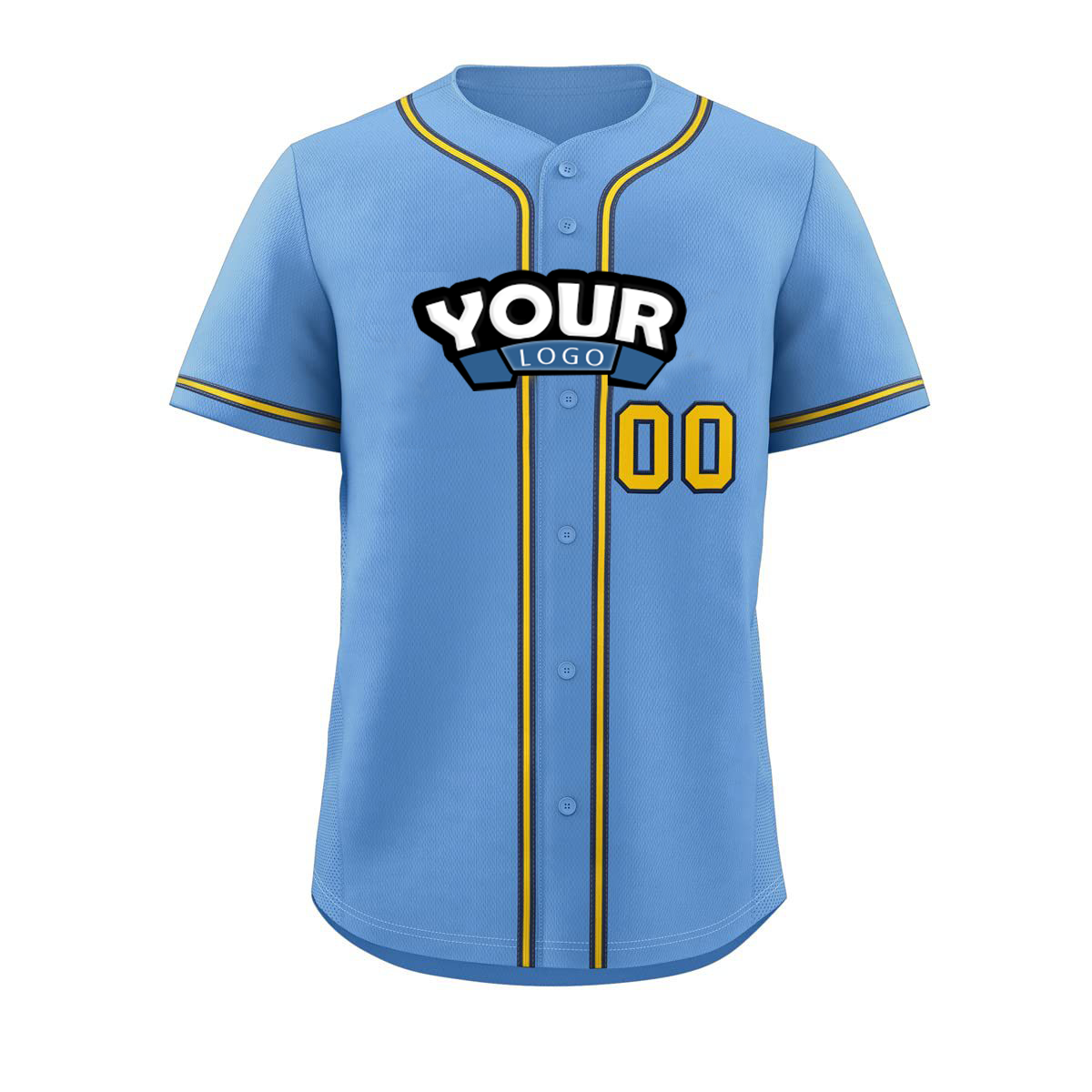 Breathable Short Sleeve Baseball Shirts Sublimation Printing Custom Baseball Jersey for Man