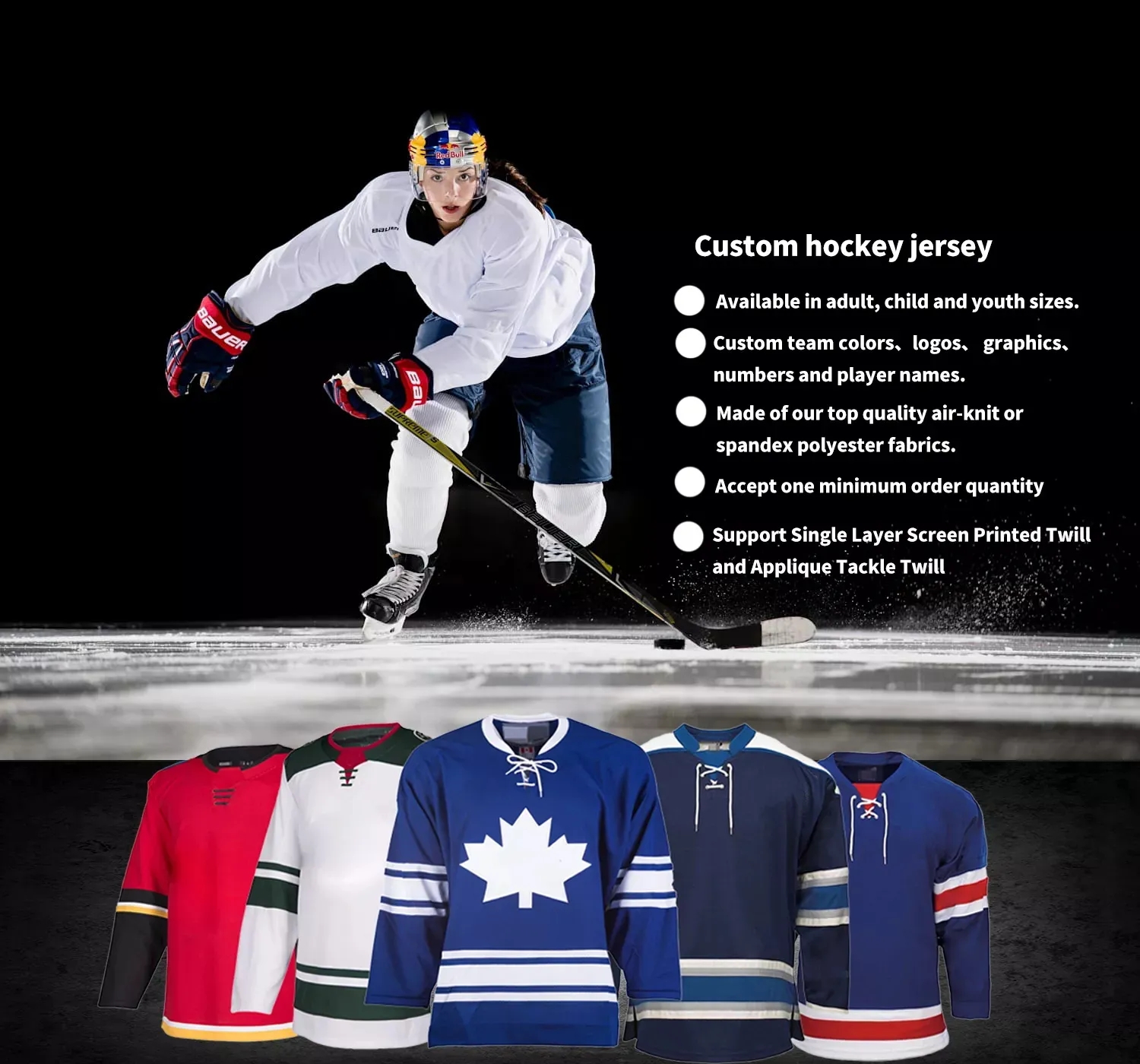 Ice Hockey Sports Team Shirts