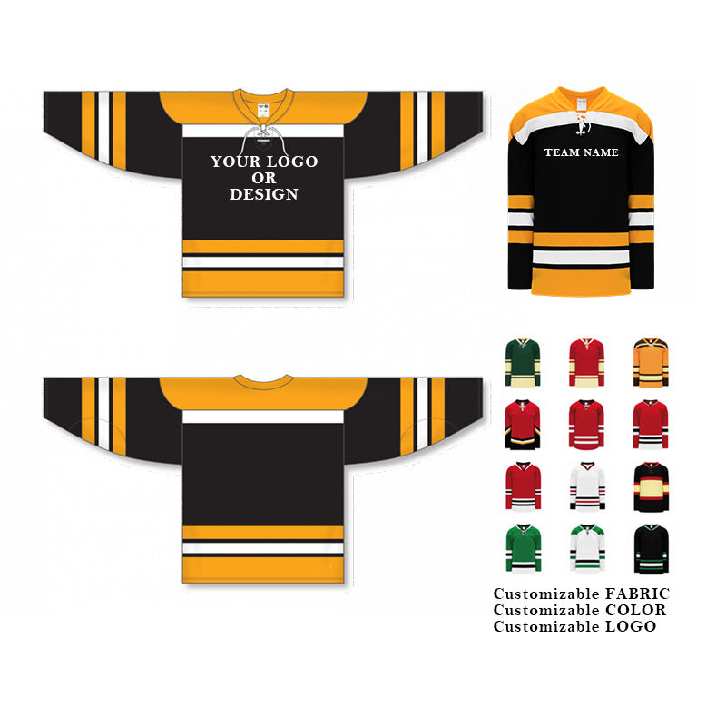 High Quality Custom logo Hockey Uniform 100% Polyester Quick Dry Sports Jersey Ice Hockey Jerseys With Lace