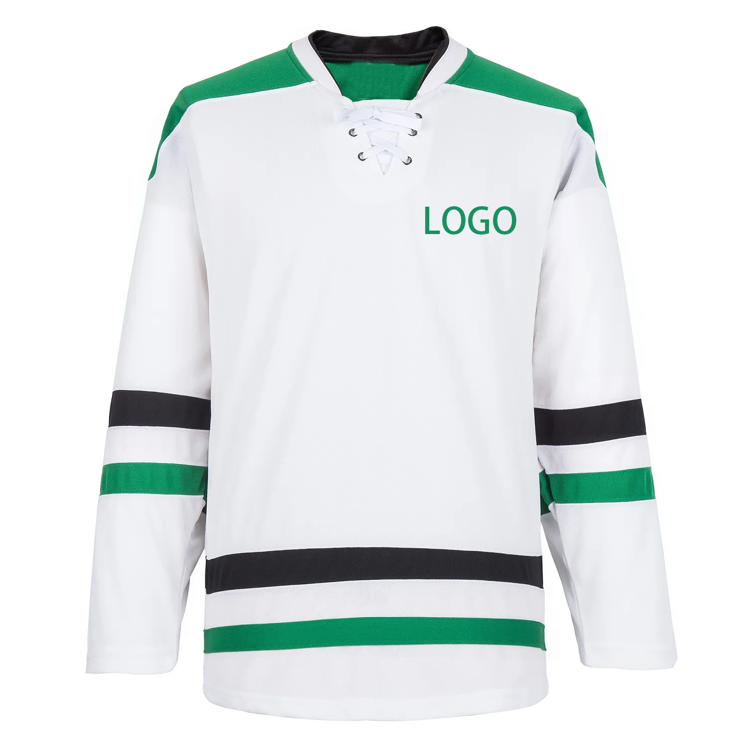 High Quality Custom logo Hockey Uniform 100% Polyester Quick Dry Sports Jersey Ice Hockey Jerseys With Lace