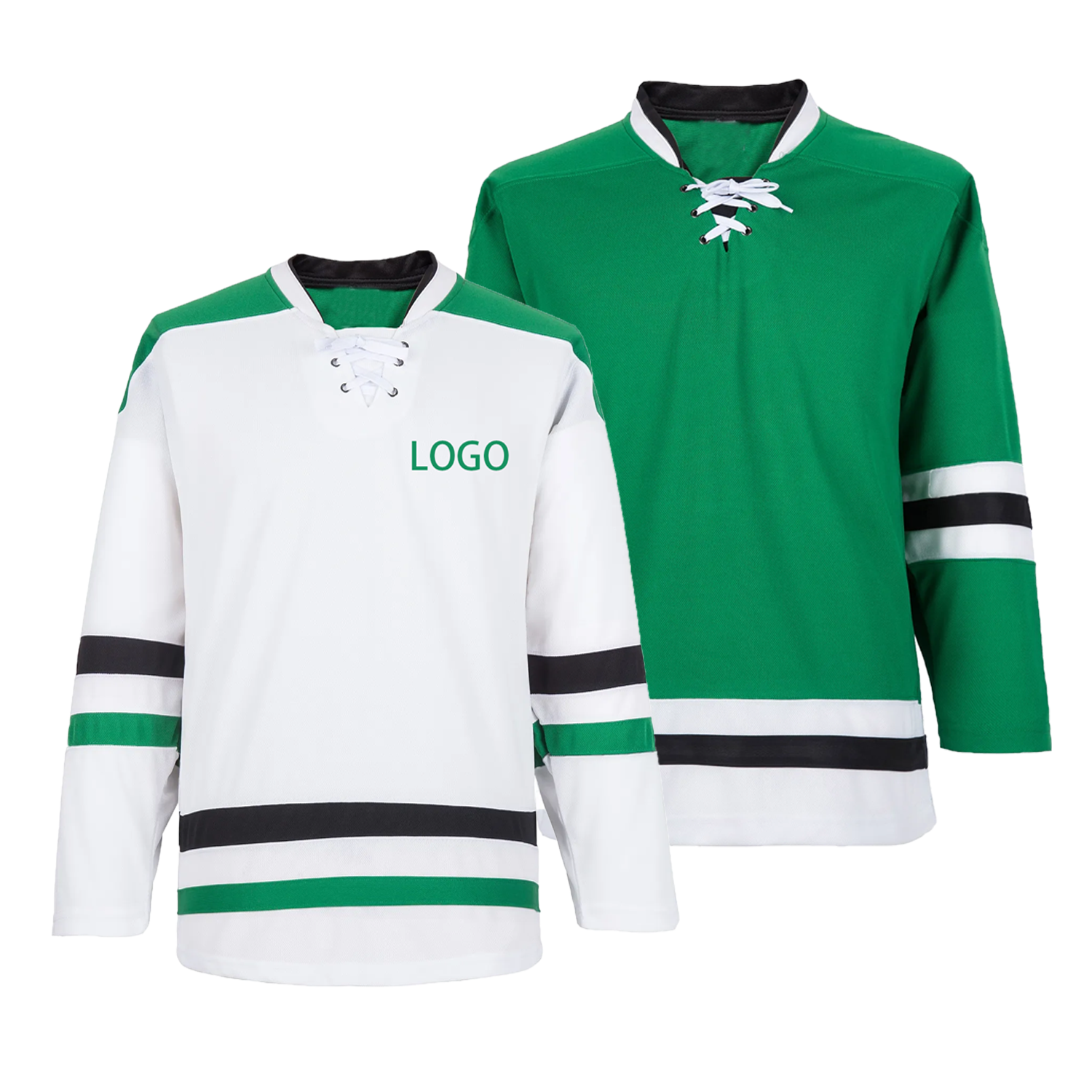 High Quality Custom logo Hockey Uniform 100% Polyester Quick Dry Sports Jersey Ice Hockey Jerseys With Lace