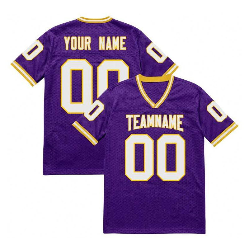 Adult Youth Custom Polyester Mesh Sublimation Embroidery Patches American Football Jersey With Factory