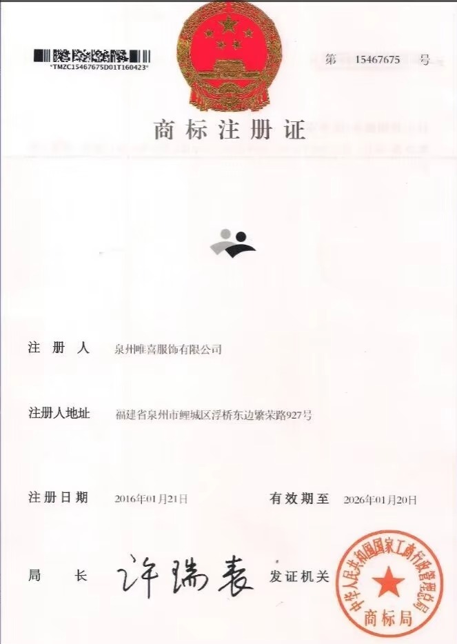 Trademark Registration Certificate