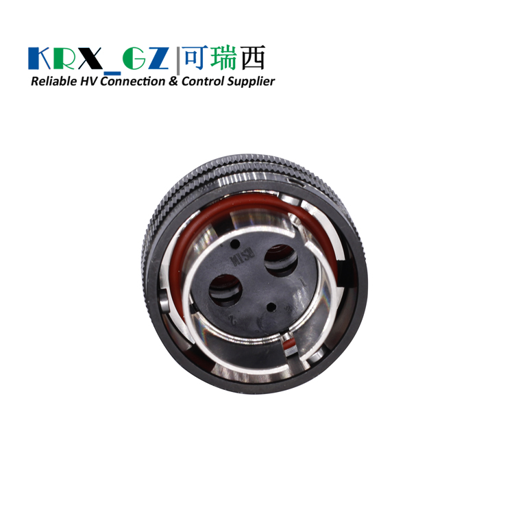 Electric Car High-Voltage Connector 2 Pin 50A/60A/80A Metal Plug IP67 For 8.0 mm²/10.0 mm²/16.0 mm² Wire
