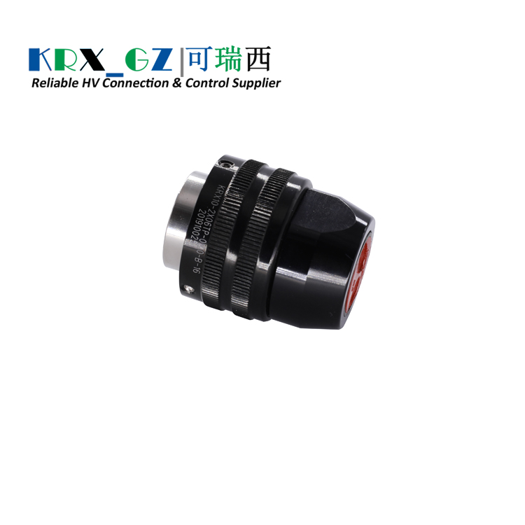 Electric Car High-Voltage Connector 2 Pin 50A/60A/80A Metal Plug IP67 For 8.0 mm²/10.0 mm²/16.0 mm² Wire