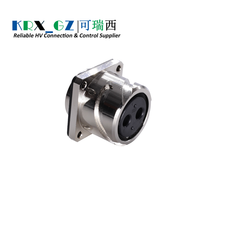 Electric Car High-Voltage Connector 2 Pin Metal socket IP67 High current waterproof connectors