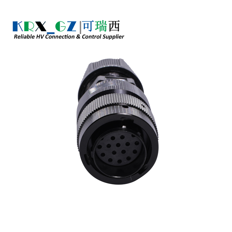 Electric Wire Cable Waterproof IP67 Connectors Circular Plug 19pin Metal Signal Wire Connector