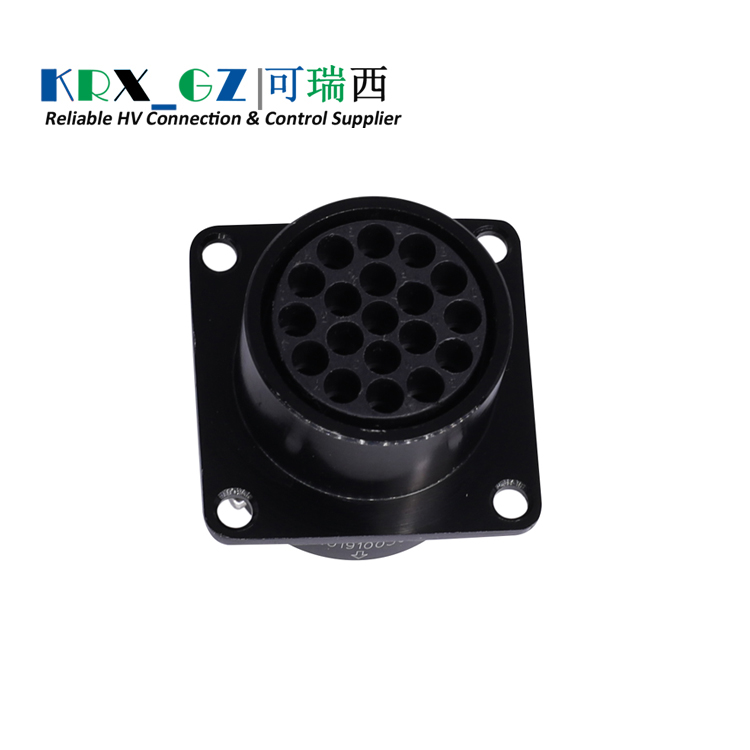 Electric Wire Cable Waterproof IP67 Connectors Circular Plug 19pin Metal Signal Wire Connector