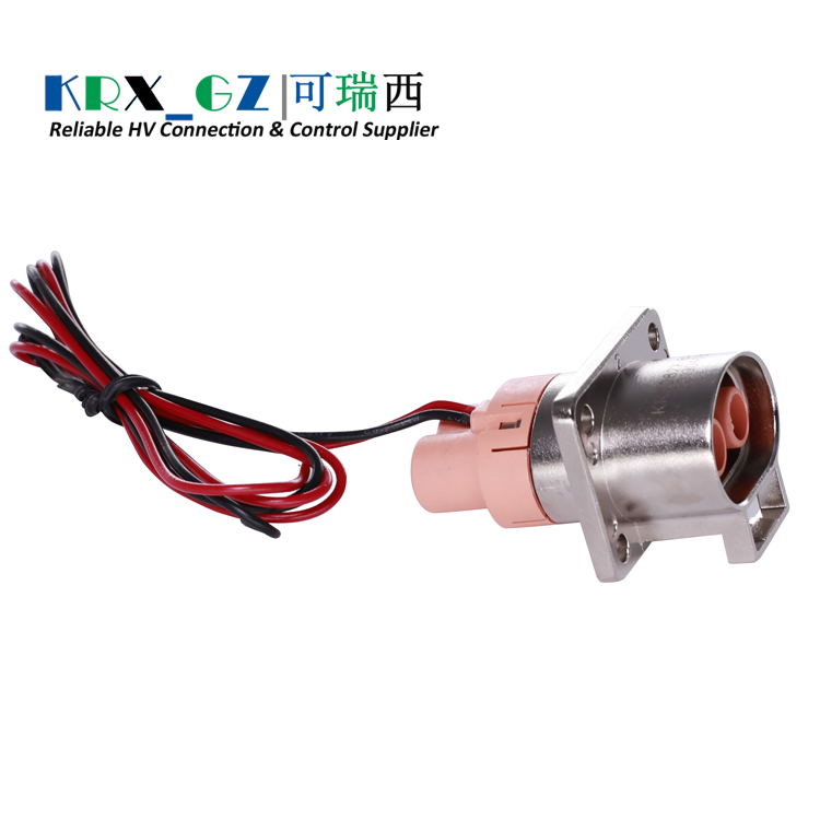 High Voltage Battery Connectors 2 Pin IP67 60A HVIL Metal Socket 2.5 mm²/4.0mm²/6.0mm²/10mm² Shield Wire