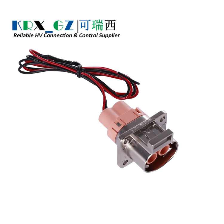 High Voltage Battery Connectors 2 Pin IP67 60A HVIL Metal Socket 2.5 mm²/4.0mm²/6.0mm²/10mm² Shield Wire