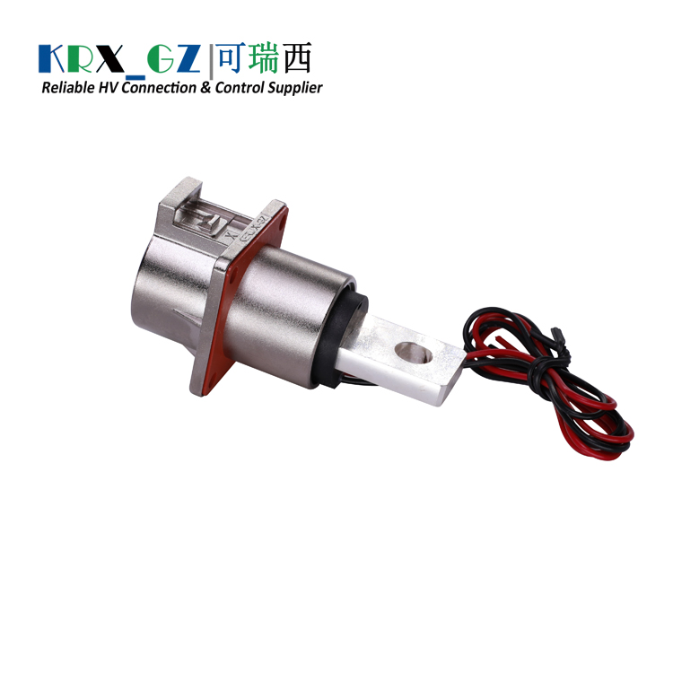 High Voltage EV Connectors 1 Pin Metal Receptacle HV Interlock Multi Key IP67 For 50 mm² Shield Cable