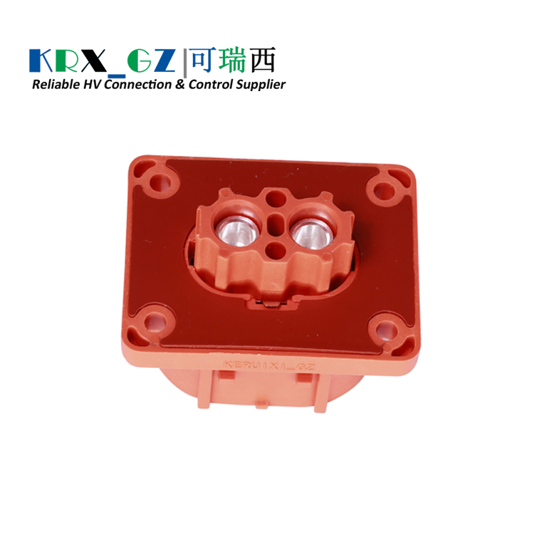 High Voltage HVIL EV connector OBC Motor Inverter 2 Pin 35A Plastic Socket Waterproof For 6.0mm² Shield Cable